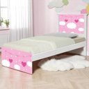 Ver imagem 1 de Cama Tema Solteiro Nuvens Menina