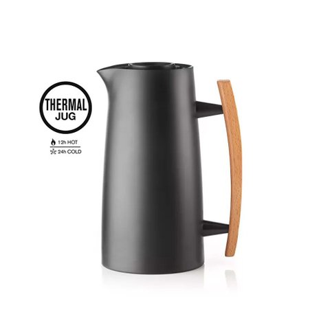 Garrafa Termica Riviera 63 1lt - Design Assinado Icons - Preta - Guzzini