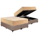 Ver imagem 1 de Cama Box Baú Queen: Colchão Molas Paropas MasterPocket Ensacadas Star Dream + Base CRC Courano Clean
