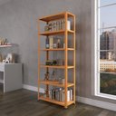 Ver imagem 3 de Estante com Estrutura Metálica com 6 Prateleiras Espresso Móveis