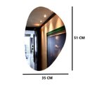 Ver imagem 3 de Espelho para Hall Entrada Decorativo Led Frio Suporte 51cm