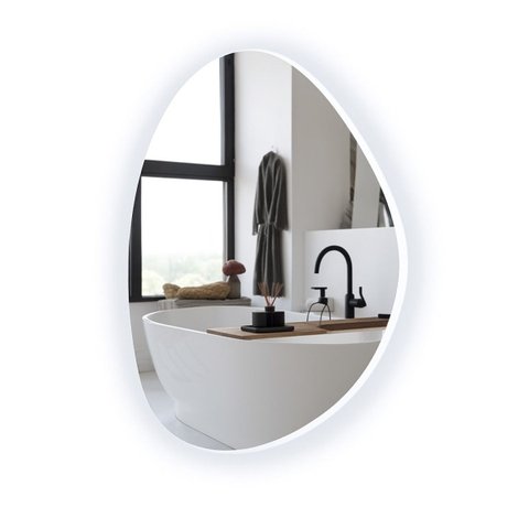 Espelho para Hall Entrada Decorativo Led Frio Suporte 51cm