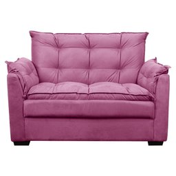 Sofá 2 Lugares Confortável Pequeno 140cm Small Cores Herrero Cor:rosa - 2