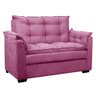 Sofá 2 Lugares Confortável Pequeno 140cm Small Cores Herrero Cor:rosa - 1