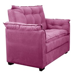 Sofá 2 Lugares Confortável Pequeno 140cm Small Cores Herrero Cor:rosa - 3