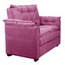 Sofá 2 Lugares Confortável Pequeno 140cm Small Cores Herrero Cor:rosa - 3