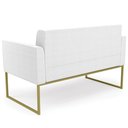 Ver mais imagens de Sofá Namoradeira Base Industrial Dourado Ana Bouclé Off - Ibiza