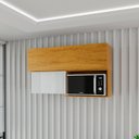 Ver imagem 1 de Armário Aéreo para Cozinha Porta Microondas 100% Mdf Paloma
