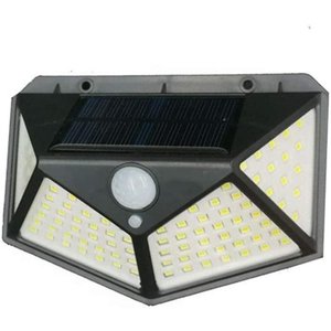 Luminária Solar 100 Leds com Sensor de Presença 3 Modos
