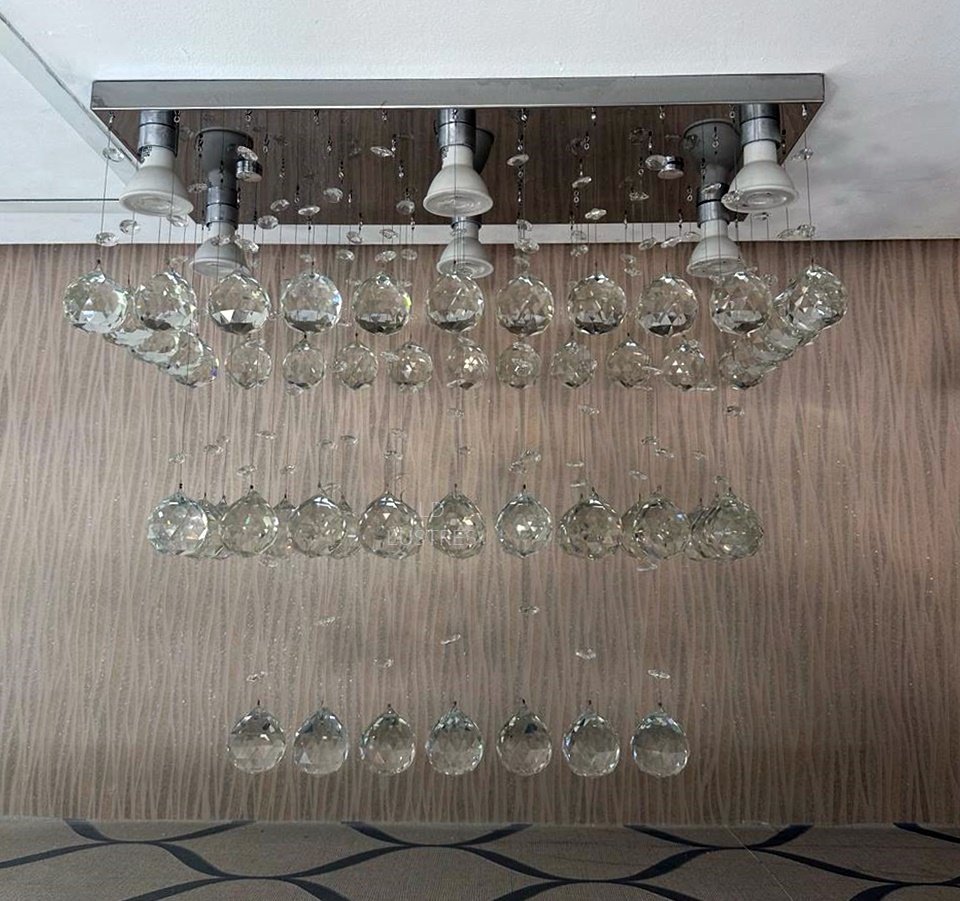 Lustre Plafon de Cristal Legítimo K9 para Sala de Jantar - 4