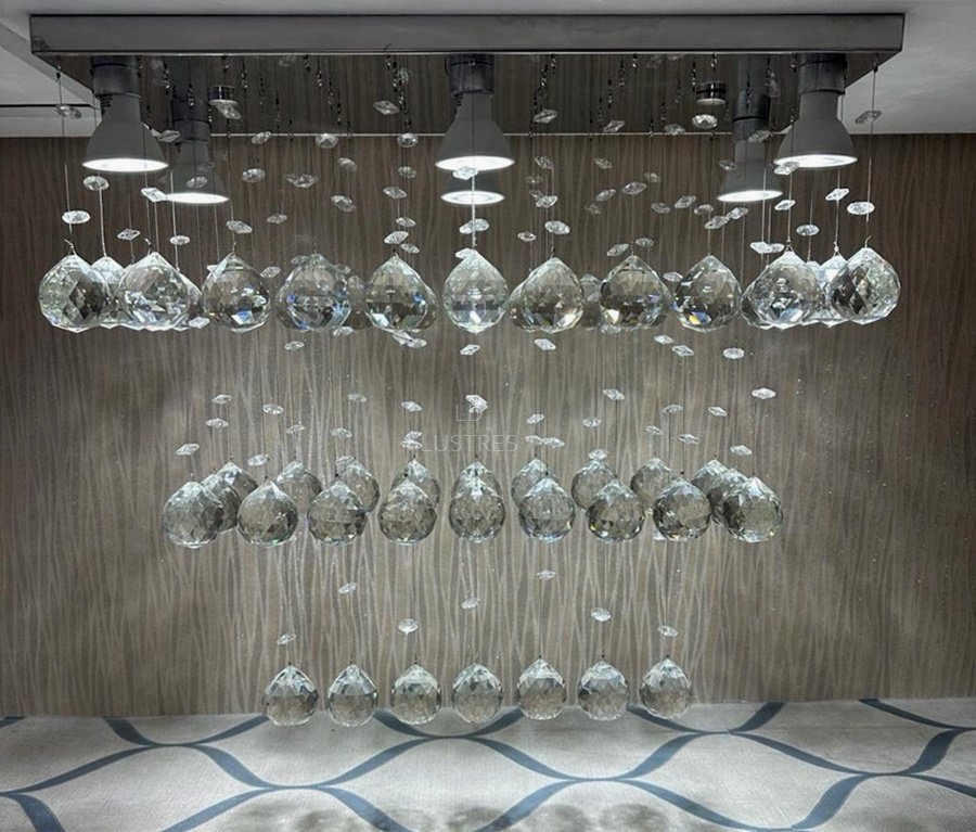 Lustre Plafon de Cristal Legítimo K9 para Sala de Jantar - 3