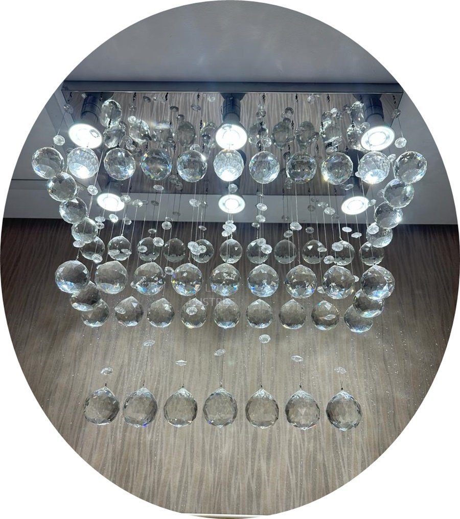 Lustre Plafon de Cristal Legítimo K9 para Sala de Jantar