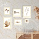 Ver imagem 2 de Quadros Placas MDF 6mm Quarto Sala Deus Religioso 6un 29x20