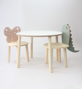 Ver imagem 1 de Conjunto de Mesa com Duas Cadeiras Infantil Borboleta e Dinossauro