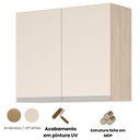 Ver imagem 3 de Aéreo 2 Portas Cozinha Isabela Amêndoa Off White