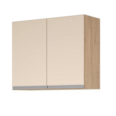 Aéreo 2 Portas Cozinha Isabela Amêndoa Off White