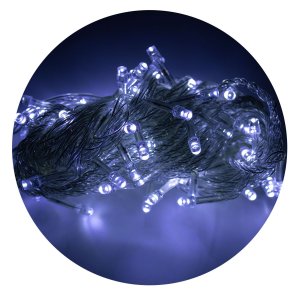 Cordão Led Pisca 10m com 100 Lâmpadas em Formato de Gota:branco