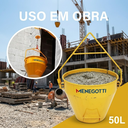 Ver imagem 2 de Balde Caçamba 50 Litros para Guincho Hidráulico e de Coluna Menegotti Cor Amarelo