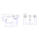 Ver imagem 2 de Misturador Lavatorio Gl64 Rd 1878 Parede Duna Classica Gold Red - Deca Deca Metais