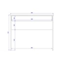 Ver imagem 3 de Mesa Computador Escrivaninha Facility C/ 1 Gaveta Nogal - Demóbile