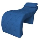 Ver imagem 1 de Maca Estética Extensão Cílios Inclinada Corino Slk Decor Opala com Almofada Azul Royal