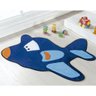 Tapete Infantil Pelúcia Aviãozinho Azul Royal - 3
