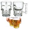 Jogo C/ 4 Canecas para Chopp Cerveja de Vidro Caveira Rock Style 510ml - 1