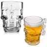 Jogo C/ 4 Canecas para Chopp Cerveja de Vidro Caveira Rock Style 510ml - 6