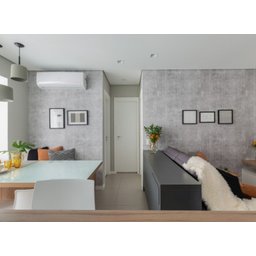 Revestimento Decorativo Textura Cimento Queimado Lavável Papel de Parede Vinílico Realista Impermeáv - 1