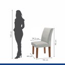 Ver imagem 6 de Kit 4 Cadeiras Estofadas Espanha Espresso Móveis