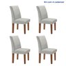 Kit 4 Cadeiras Estofadas Espanha Espresso Móveis - 2