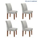 Ver imagem 2 de Kit 4 Cadeiras Estofadas Espanha Espresso Móveis