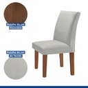 Ver imagem 5 de Kit 4 Cadeiras Estofadas Espanha Espresso Móveis