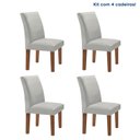 Ver imagem 2 de Kit 4 Cadeiras Estofadas Espanha Espresso Móveis