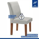 Ver imagem 4 de Kit 4 Cadeiras Estofadas Espanha Espresso Móveis