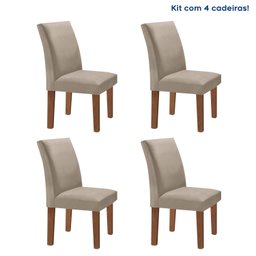 Kit 4 Cadeiras Estofadas Espanha Espresso Móveis - 2