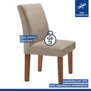 Ver imagem 4 de Kit 4 Cadeiras Estofadas Espanha Espresso Móveis