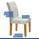 Ver imagem 5 de Kit 4 Cadeiras Estofadas Espanha Espresso Móveis