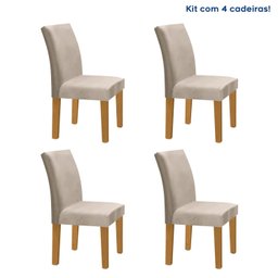 Kit 4 Cadeiras Estofadas Espanha Espresso Móveis - 2