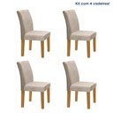 Ver imagem 1 de Kit 4 Cadeiras Estofadas Espanha Espresso Móveis