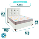 Ver imagem 3 de Kit Cabeceira + Cama Box + Colchão Casal D20 D20 Inducol