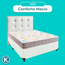 Ver imagem 4 de Kit Cabeceira + Cama Box + Colchão Casal D20 D20 Inducol