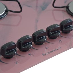 Cooktop 5bocas Ultra Chama 127/220v Marmo Rosa - 3