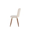 Ver imagem 6 de Conjunto de 2 Cadeiras Giratória de Madeira Maciça Estofada Dakota - Natural C/ Linho Off White -