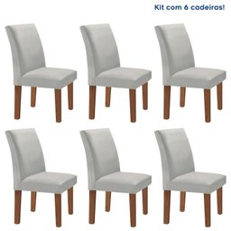 Kit 6 Cadeiras Estofadas Espanha Espresso Móveis - 2