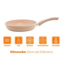 Ver imagem 2 de Frigideira Indução Revestimento Antiaderente Cerâmica 20cm