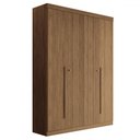 Ver imagem 2 de Guarda-roupa Casal Buriti 4 Portas 2 Gavetas Ripado Flex Jatoba 16244 - Santos Andirá