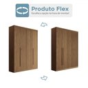 Ver imagem 5 de Guarda-roupa Casal Buriti 4 Portas 2 Gavetas Ripado Flex Jatoba 16244 - Santos Andirá