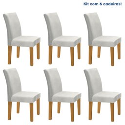 Kit 6 Cadeiras Estofadas Espanha Espresso Móveis - 2