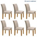 Ver imagem 1 de Kit 6 Cadeiras Estofadas Espanha Espresso Móveis